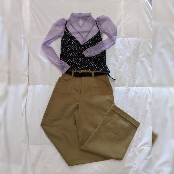 Zara Pants - Zara Cargo Khaki Pants